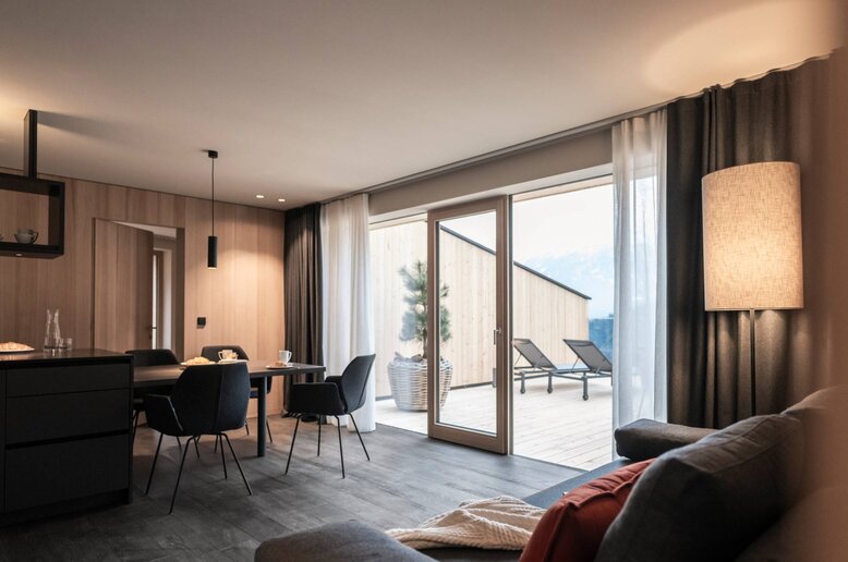 Penthouse-Apartment, Naturns, Südtirol im Schnalstal.